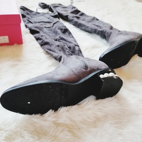 Catherine Malandrino Perse OTK Boots - Picture 3 of 4